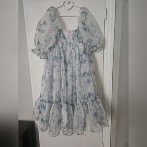 Selkie La Belle Etoile Organza French Puff Dress